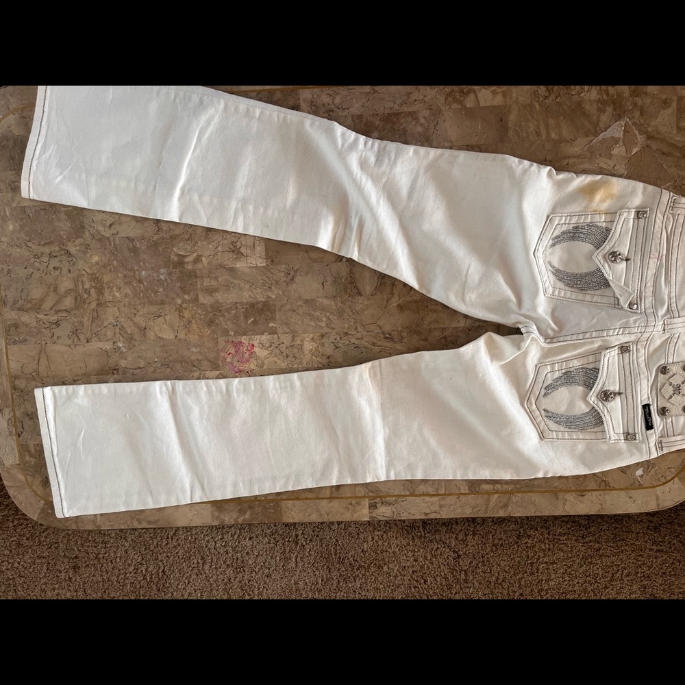 Miss me white pants size:28